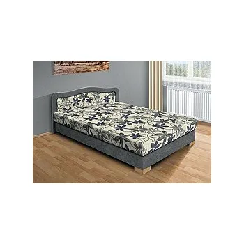 Postel Postel APOLLO 120cm, s matrací, s roštem a s úložným prostorem Adam/Anna zelená