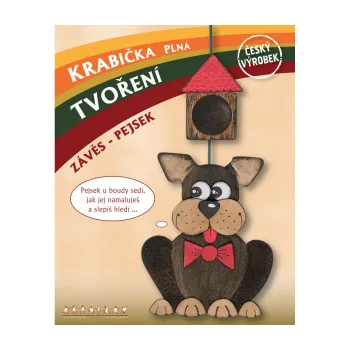 kreativní sada Lepený závěs - Pes