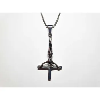 Náhrdelník Náhrdelník - Obrácený Kříž Ježíš - 316L
