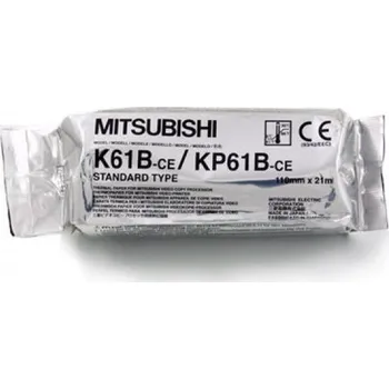 Papír pro tiskárny Termocitlivý papír Mitsubishi KP61-B, 110 mm x 20 m, matný povrch