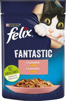 Krmivo pro kočku Felix Fantastic s lososem v želé 85 g