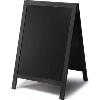 Kancelářský nábytek Dřevěný křídový poutač černý 55x85