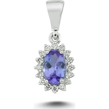 Přívěsek Lillian Vassago Zlatý přívěsek s tanzanitem a brilianty LLV11-SMP5647-02-TAN