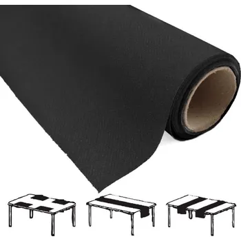 Jednorázový ubrus Ubrusový běhoun černý 0,40x4,80m