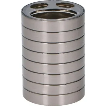 Držák na kartáček WADER PLASTOVÝ DRŽÁK ZUBNÍCH KARTÁČKŮ KOVOVÉHO VZHLEDU