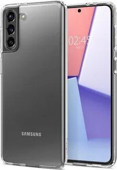 Pouzdro na mobilní telefon Spigen Liquid Crystal pro Samsung Galaxy S21 transparentní