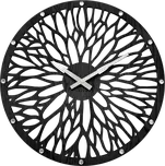 Továrna na čas Impozantní černé dřevěné hodiny LAVVU WOOD LCT1182