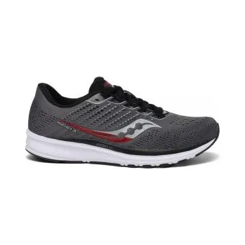Pánská běžecká obuv SAUCONY RIDE 13 Charcoal/Black UK 7,5 boty + DÁREK DLE VÝBĚRU!