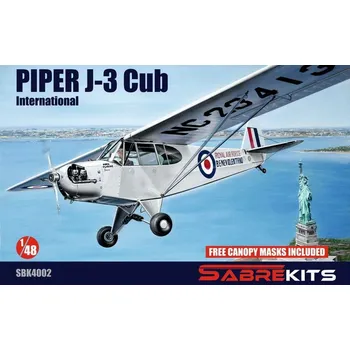 Plastikový model SabreKits 1/48 Piper J-3 Cub „International“