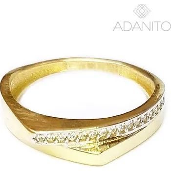 Prsten Zlatý prsten se zirkony