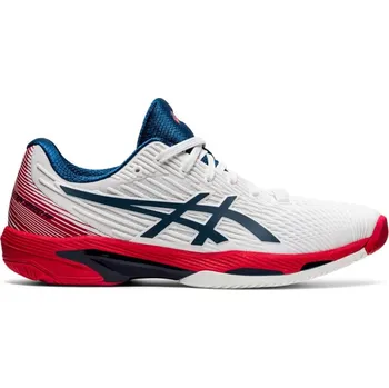 Pánská tenisová obuv Pánská tenisová obuv Asics Solution Speed FF 2, white/mako blue - 46.5 ASICS - doprava zdarma