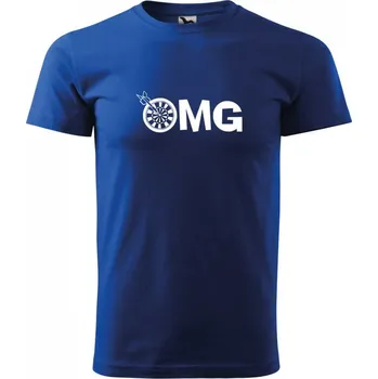 Pánská móda Malfini Triko s potiskem - OMG - blue - 3XL