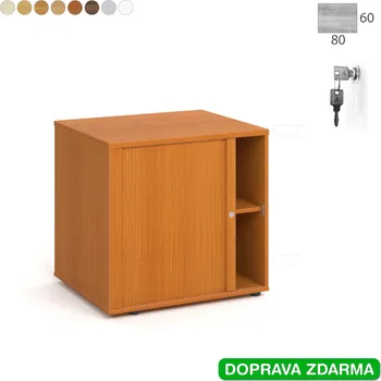 Policová skříň SPRZ 80 60 L N Hobis - Přístavná skříň ke stolu roleta levá