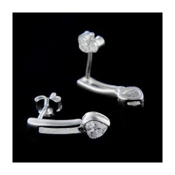 Náušnice Stříbrné náušnice na puzetu