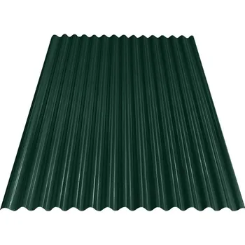 plechová krytina BRAVO vlnitý plech S18 - RAL 6005 (Zelená) 0,4x883x2000 mm