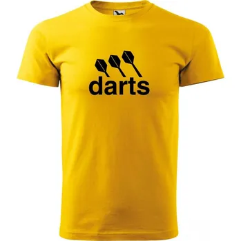 Malfini Triko s potiskem - Darts center - yellow - XS