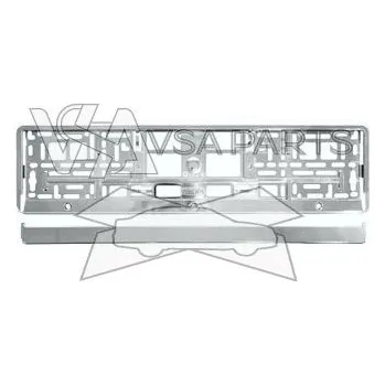 Držák SPZ COMPASS Podložka pod SPZ, chrom metallic