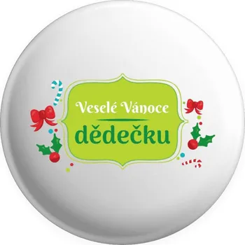 Placka Veselé Vánoce, dědečku