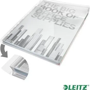 Kapsy s rozšiřitelnou kapacitou a chlopní "Jumbo", čirá, A4, 180 mikron, 20 mm, LEITZ