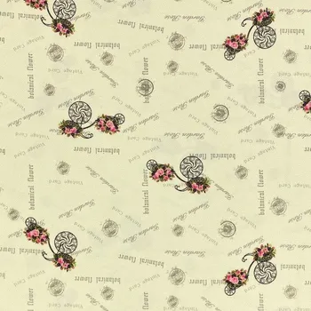Dekorační látka SONJA, květiny na kole, š.160