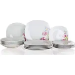 BANQUET Sada talířů square DOLORES, 18 ks