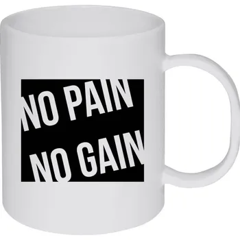 Hrnek 330 ml - plastový No pain no gain
