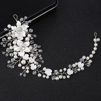 Souprava šperků B-TOP Květinová ozdoba do vlasů s kamínky