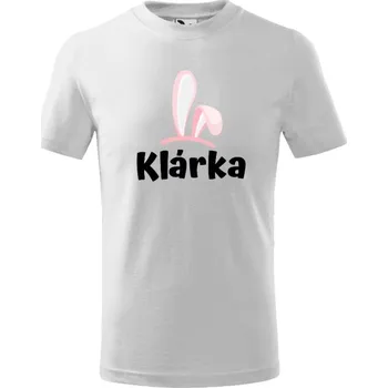 Chlapecké tričko Dětské velikonoční tričko Růžová ouška se jménem