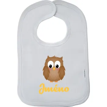 Dětský bryndák New Baby Sovička se jménem