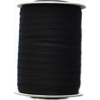 Příze Pertle - kojenecká šňůrka šíře 5 mm černá POL, barva Černá