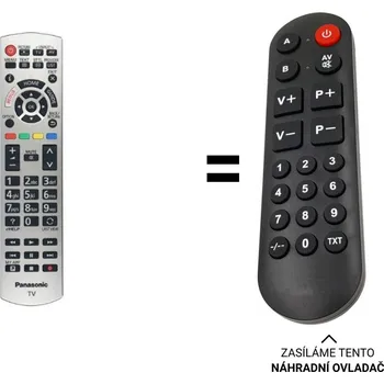 Panasonic TX-65HZ1500E náhradní dálkový ovladač pro seniory.