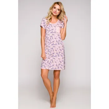 Dámská noční košile Taro, dámská noční košile 2174-Lucy, kr.rukáv, růžová, vel. S