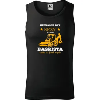 Pánské tílko Pánské tílko Malfini Core Nesnáším být sexy, ale jsem bagrista