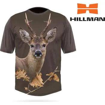 Chlapecké tričko HILLMAN Gamewear 3D Myslivecké tričko bavlna DGT Srnec b. Dub Velikost: XL