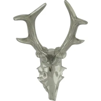 Nástěnné svítidlo Stříbrné nástěnné jelení parohy s patinou - 12*13*21cm