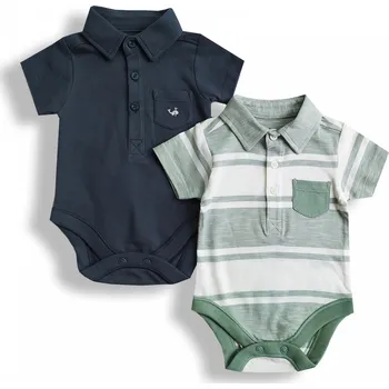 Kojenecký body NUTMEG Kojenecké body Polo 2 kusy vel. 80 Velikost: 80