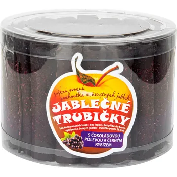 Bioprodukt JT Trubičky jablečné s černým rybízem a čokoládou dóza 540 g