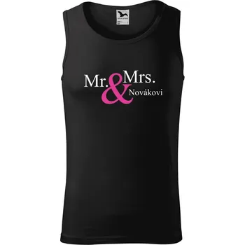 Pánské tílko Pánské tílko Malfini Core Mr. & Mrs. s vlastním příjmením
