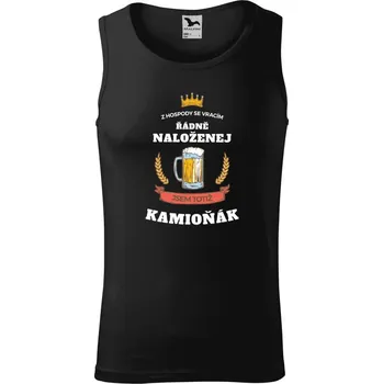 Pánské tílko Pánské tílko Malfini Core Z hospody se vracím - Kamioňák