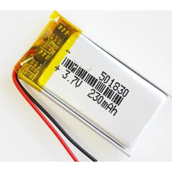 Elektronická stavebnice GeB LiPol Baterie 501830 230mAh 3.7V JST-PH 2.0
