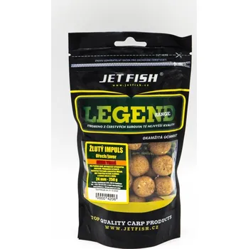 Boilies JetFish JET FISH Legend Range - Extra tvrdé boilie 250g - 24mm : ŽLUTÝ IMPULS_OŘECH/JAVOR