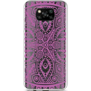 Pouzdro na mobilní telefon Kryt Xiaomi Poco X3 silikon Violet Mandala (obal neboli pouzdro na Xiaomi Poco X3)