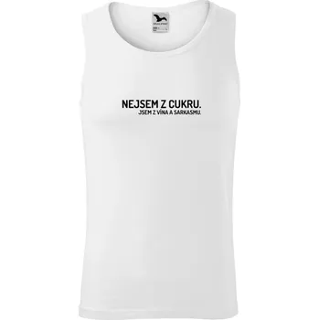 Pánské tílko Pánské tílko Malfini Core Nejsem z cukru. Jsem z vína a sarkasmu.