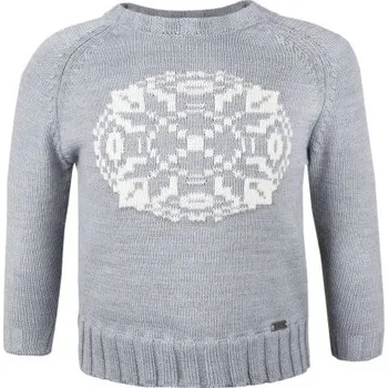 Pánská móda Kama dětský Merino svetr 1014 109 - světle šedá XXS