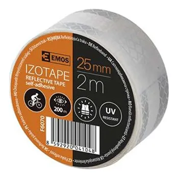 Reflexní páska 25mm bílá 2m
