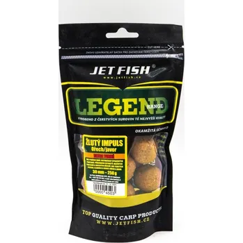 Boilies JetFish JET FISH Legend Range - Extra tvrdé boilie 250g - 30mm : ŽLUTÝ IMPULS_OŘECH/JAVOR