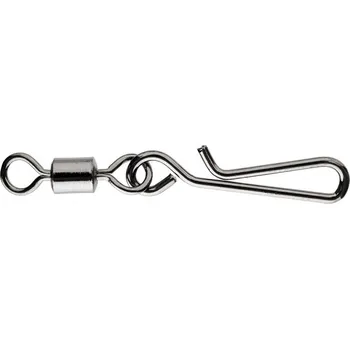 Karabinka s obratlíkem Fast Attach Snap bezuzlová DAIWA - Vel. S, 12 kg, 10 ks