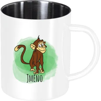 Nerezový hrnek Opička