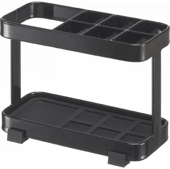 Držák na kartáček Yamazaki, Stojánek na kartáčky a pastu Tower 6803, černý