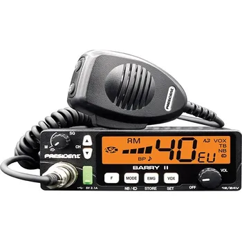 Vysílačka Vysílačka President Barry II, napětí 12/24V, CB